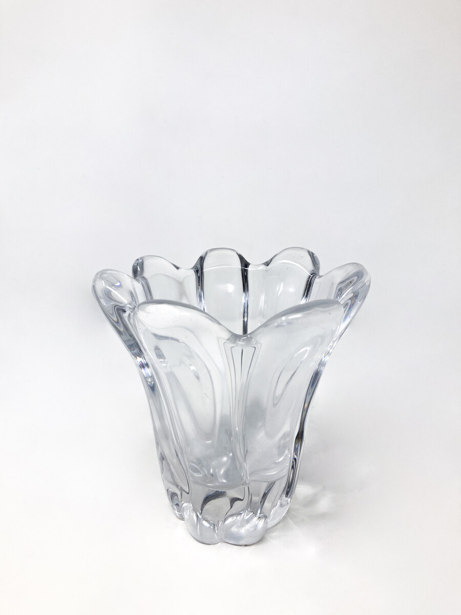 Mid-Century Modern Crystal Vase, Daumn