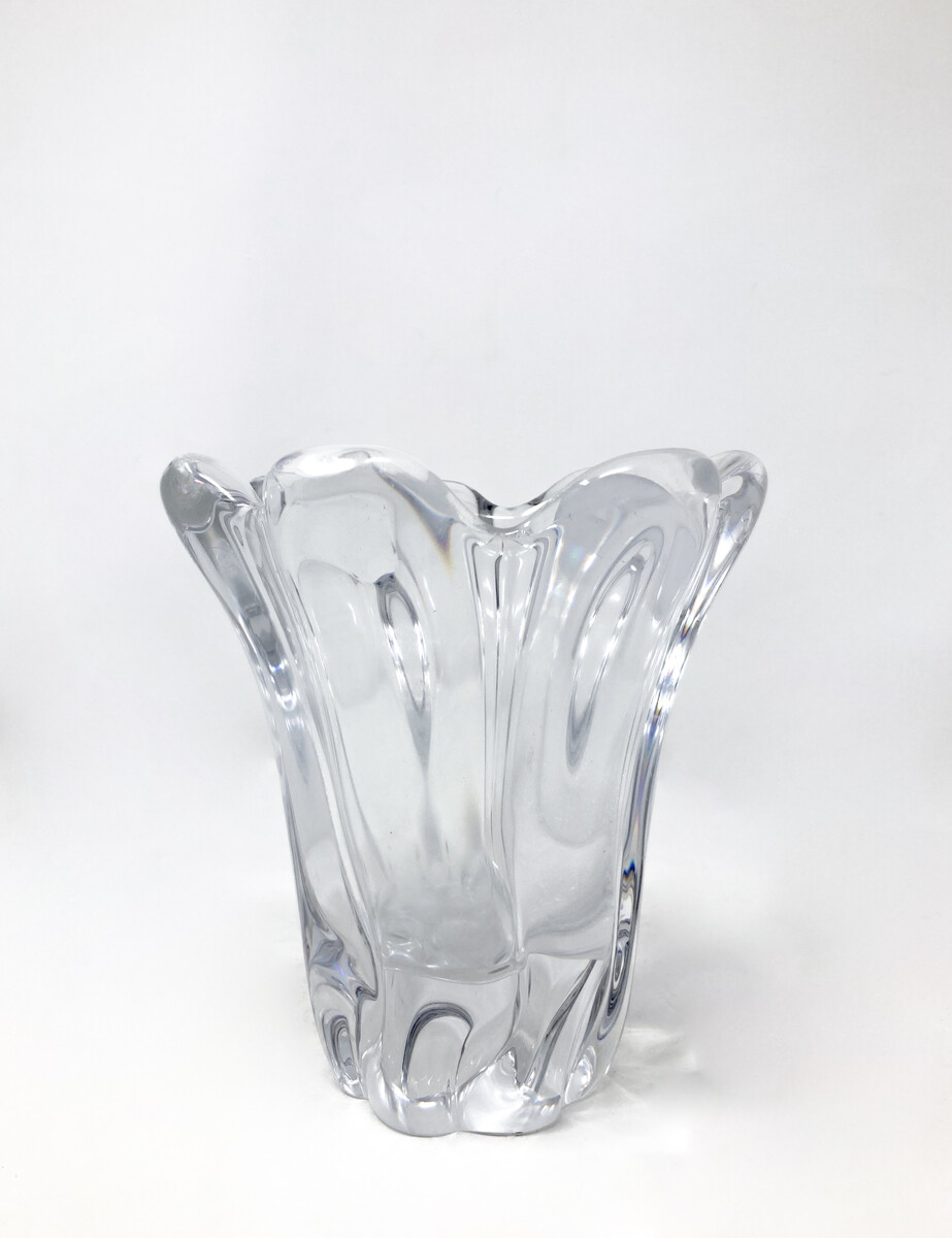 Mid-Century Modern Crystal Vase, Daumn