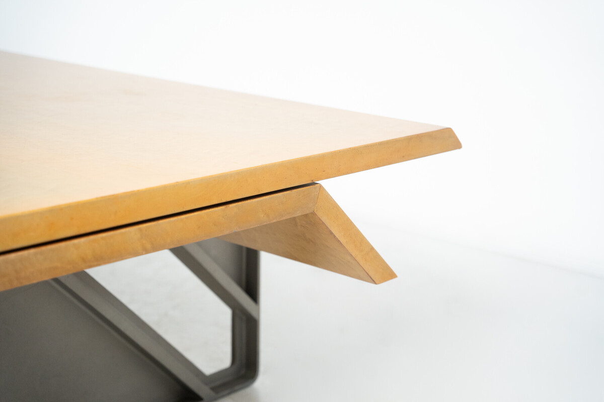 Mid-Century Modern Diagonal Desk By Giovanni Offredi for Saporiti