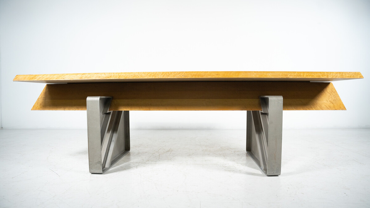 Mid-Century Modern Diagonal Desk By Giovanni Offredi for Saporiti