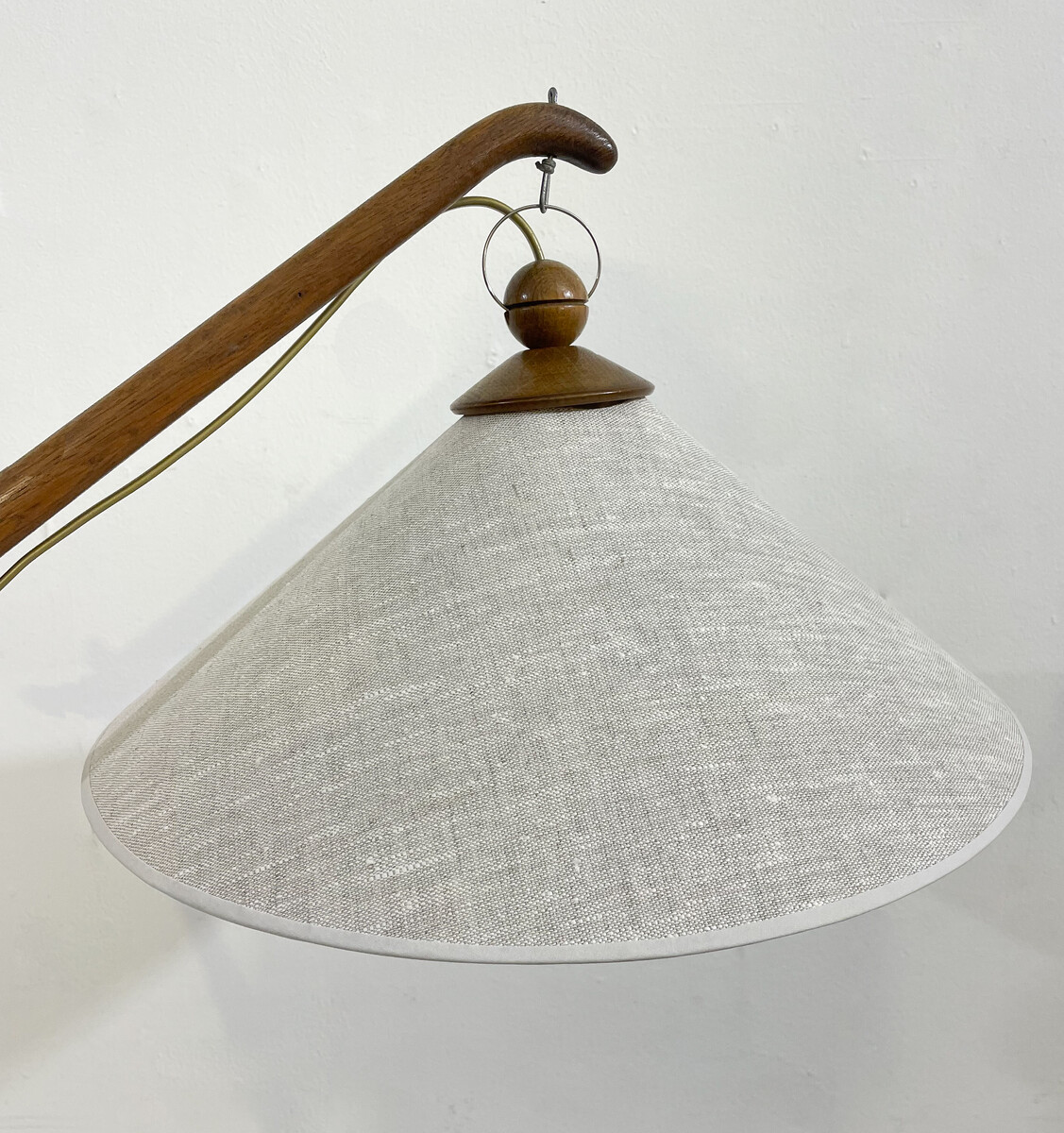 Mid-Century Modern Floor Lamp, 1960s - New Lampshade