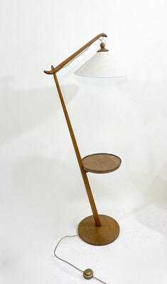 Mid-Century Modern Floor Lamp, 1960s - New Lampshade