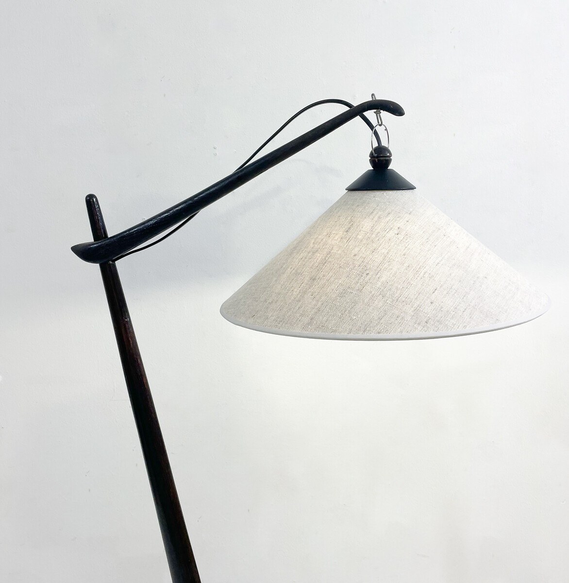 Mid-Century Modern Floor Lamp, 1960s - New Lampshade