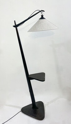 Mid-Century Modern Floor Lamp, 1960s - New Lampshade