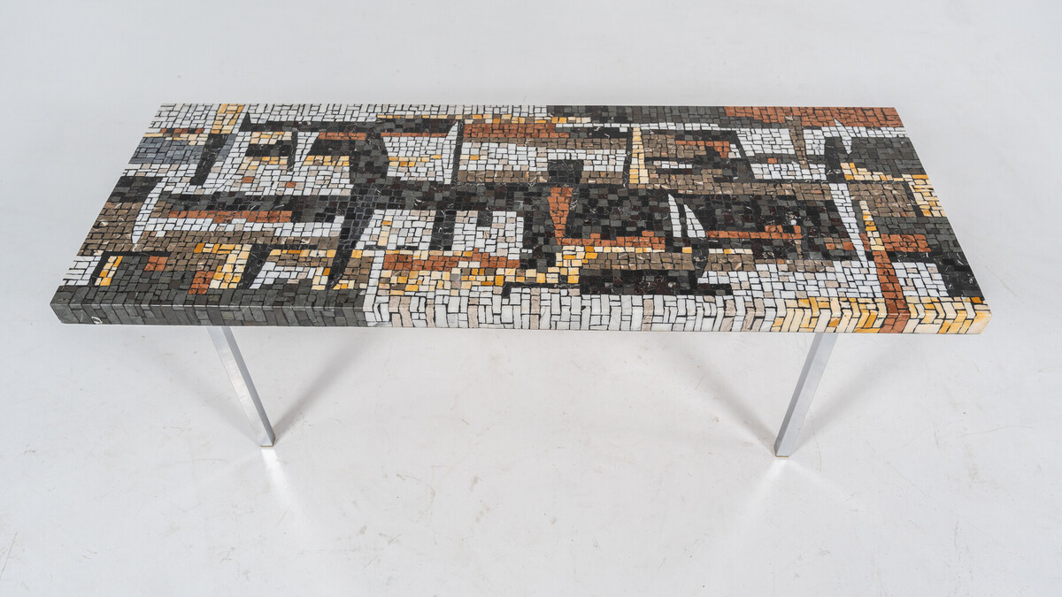 Mid-Century Modern Mosaic Coffee Table, 1970s