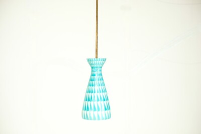 Mid-Century Modern Opaline Pendant  Lamp , Italy, 1960s