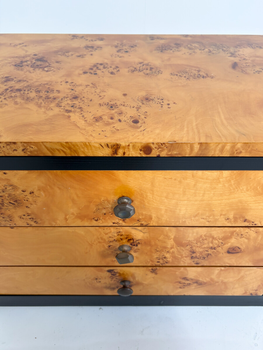 Mid-Century Modern Pair of Nightstands, Willy Rizzo Style