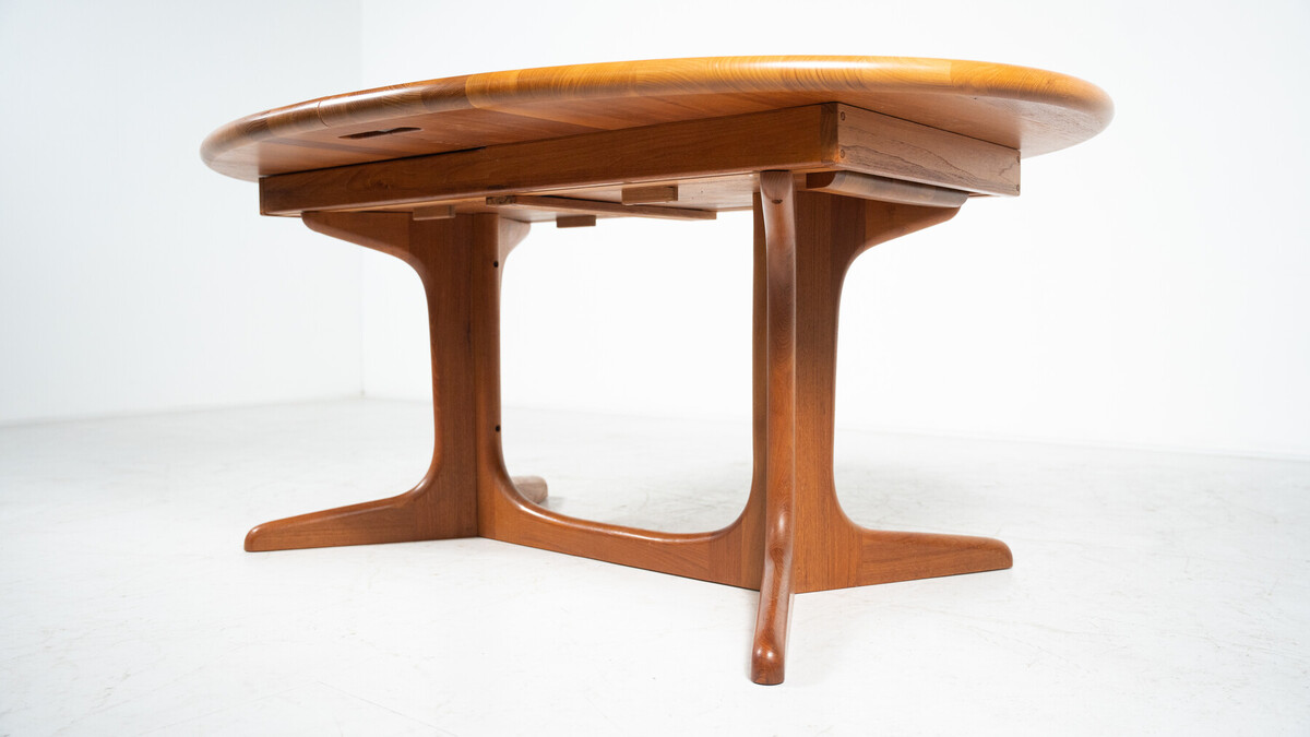 Mid-Century Modern Scandinavian Extendable Dining Table