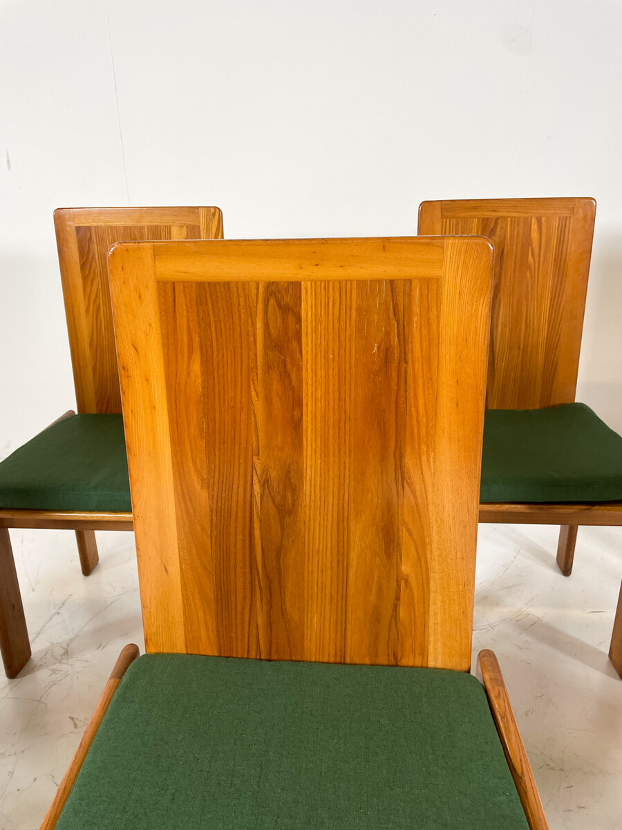 Mid-Century Modern Set of 6 Dining Chairs by Romanutti, Italy, 1970s