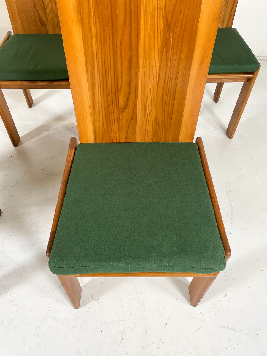 Mid-Century Modern Set of 6 Dining Chairs by Romanutti, Italy, 1970s