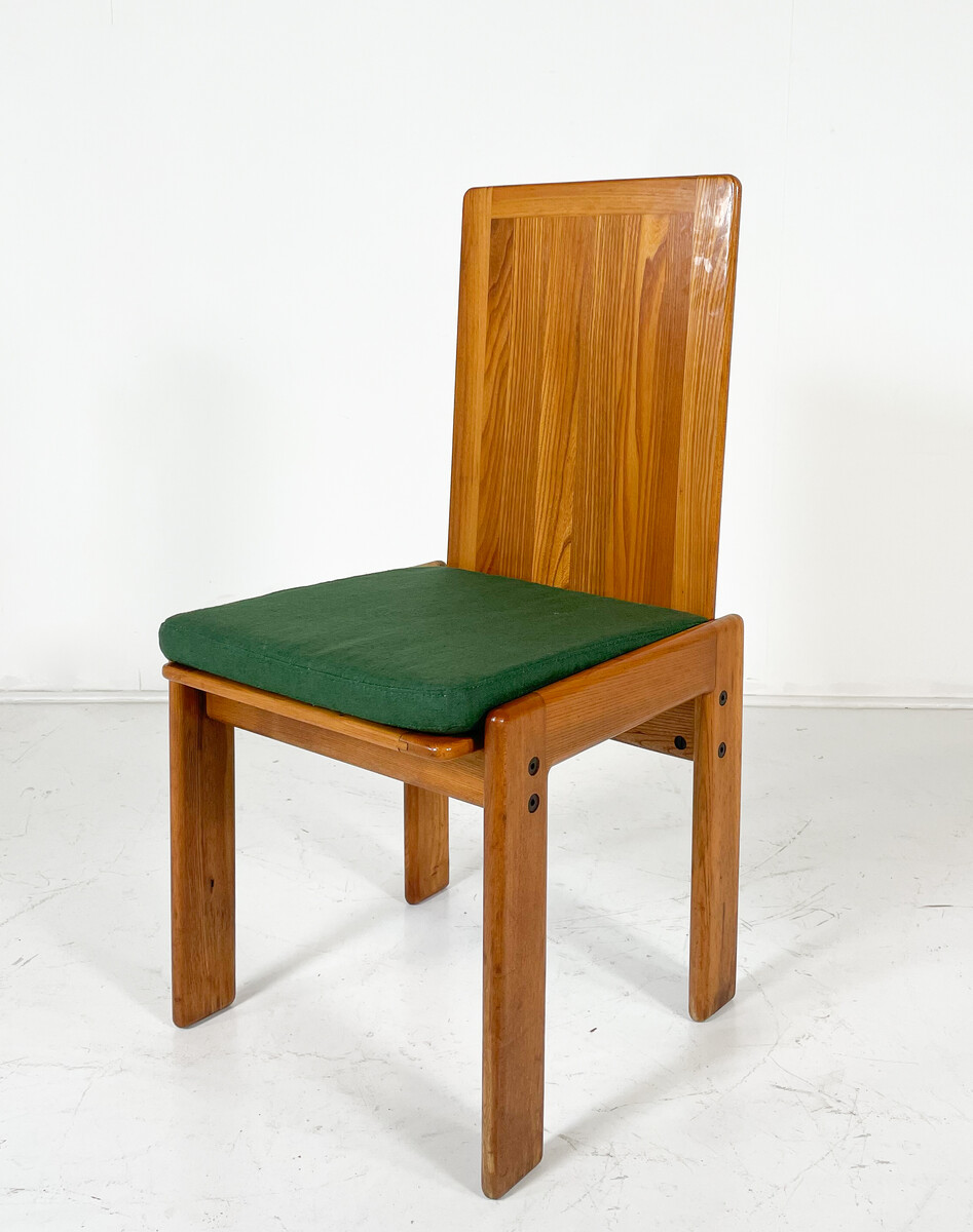 Mid-Century Modern Set of 6 Dining Chairs by Romanutti, Italy, 1970s