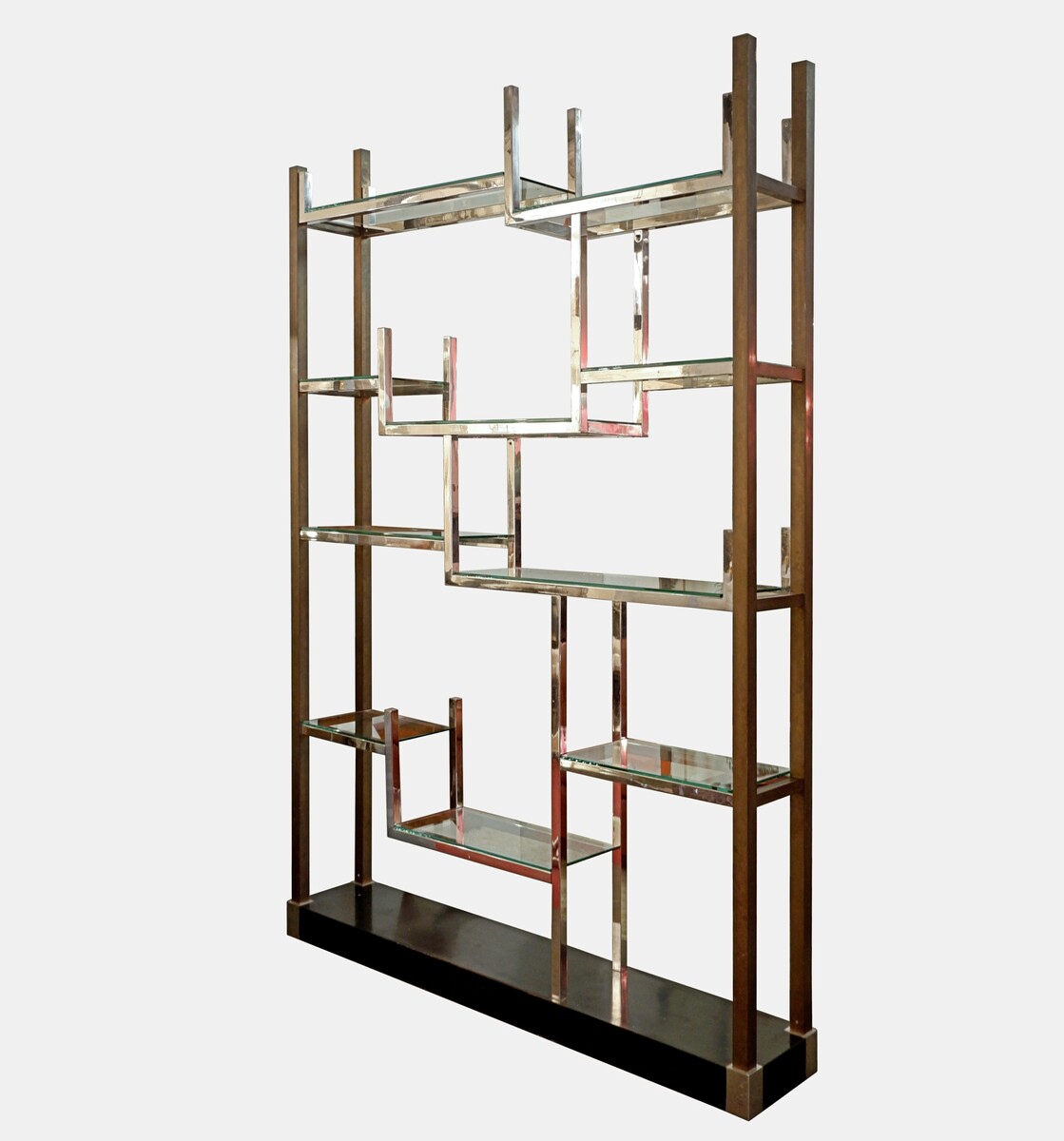 Mid-Century Modern Shelving Unit or Room Divider, 1970s