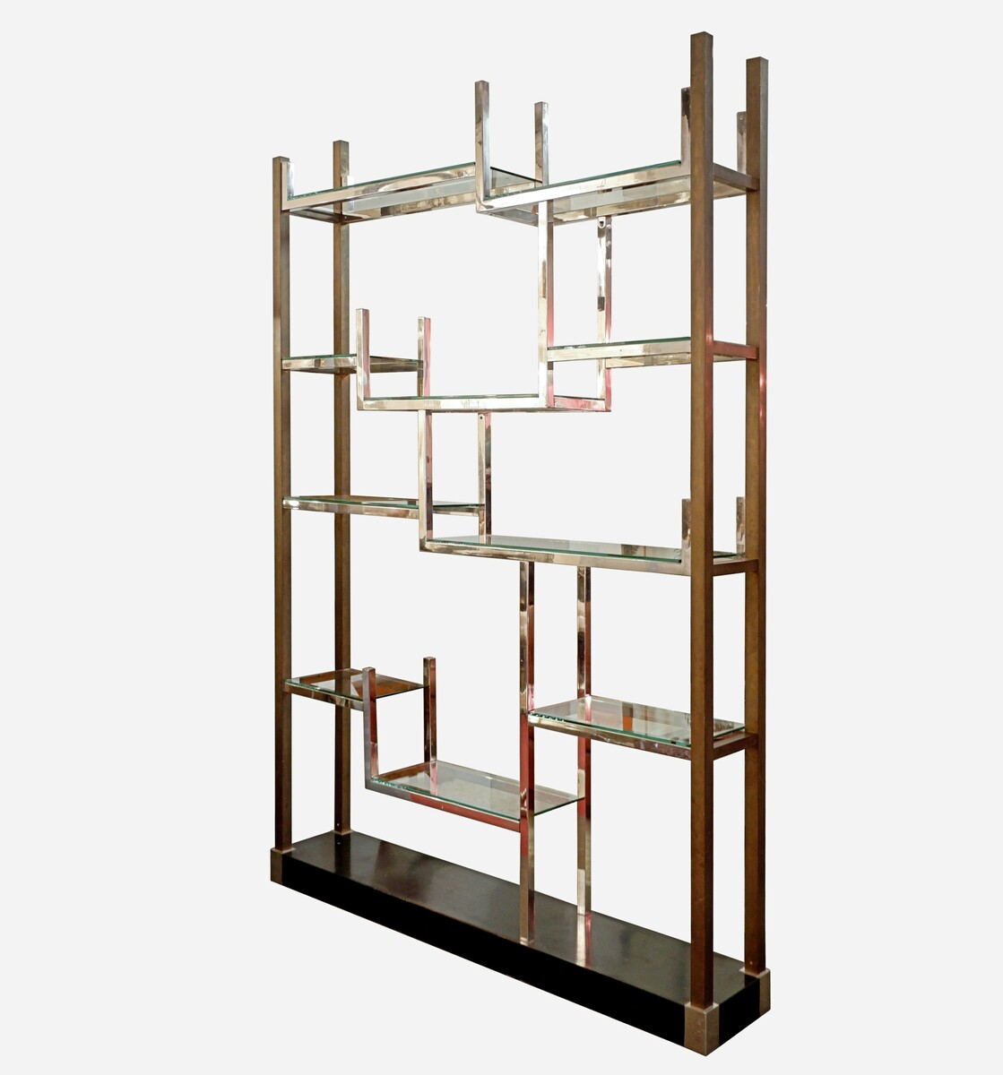 Mid-Century Modern Shelving Unit or Room Divider, 1970s