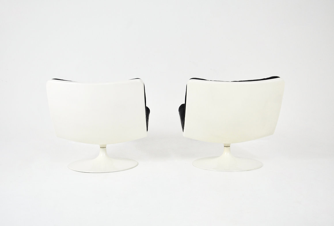 Mid Century Pair of Lounge chairs by IVM, 1960s