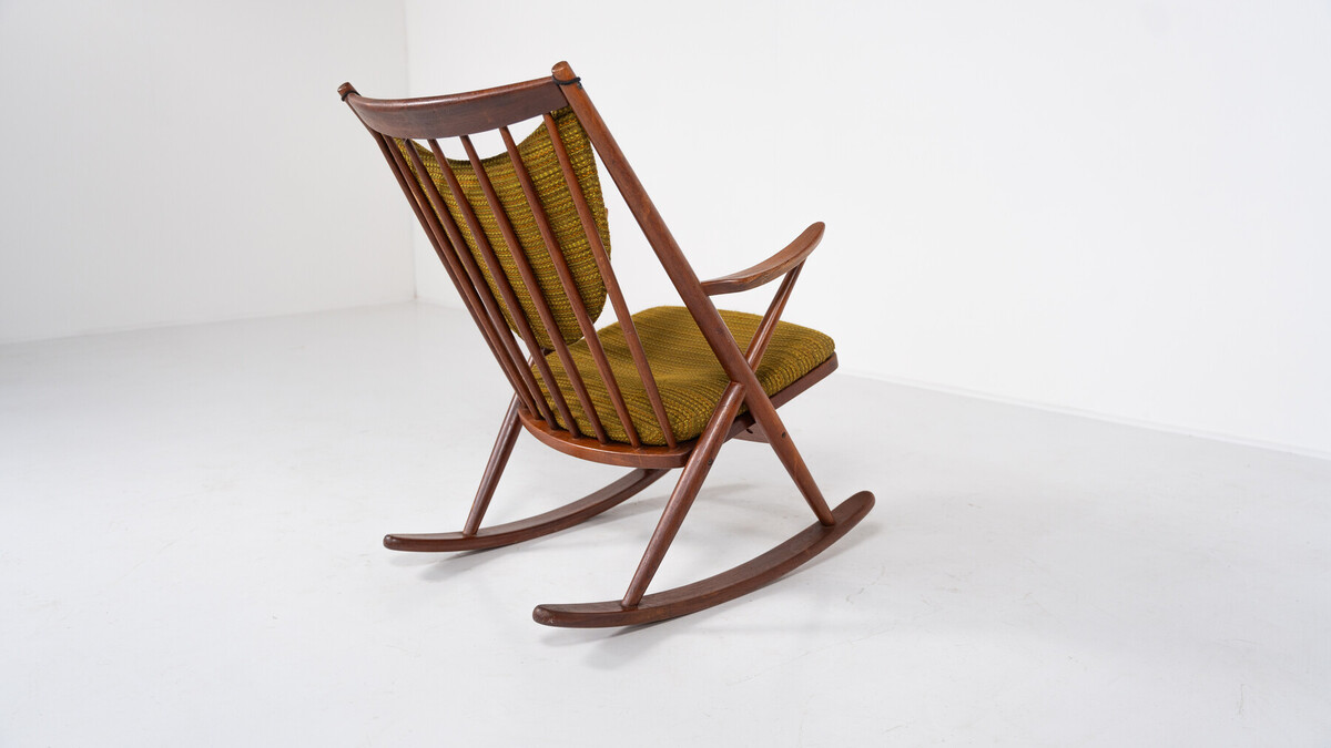 Mid-Century Rocking Chair By Frank Reenskaug For Bramin, Denmark