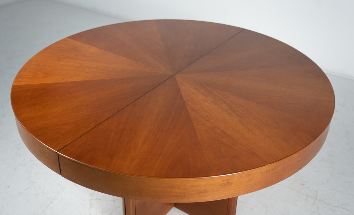 Mid-Century Round Dining Table by Tito Agnoli for Molteni, 1970s