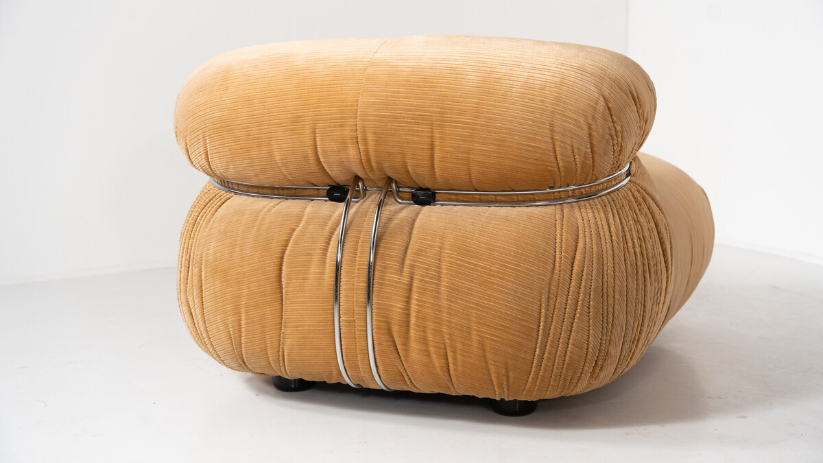 Mid-Century Soriana Seating Set by Tobia & Afra Scarpa for Cassina, 1970s - Original Upholstery