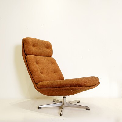 Mid-century swivel armchair by UP. Závody, Czechoslovakia 1970s