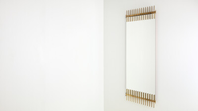 Mirror in Brass by Ettore Sottsass for Santambrogio & De Berti. Italy, 1960.