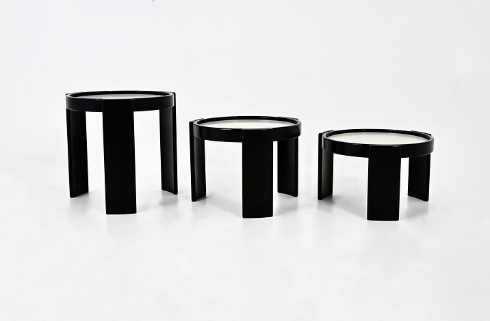 Model 780 Nesting Tables by Gianfranco Frattini for Cassina, 1960s, set of 3