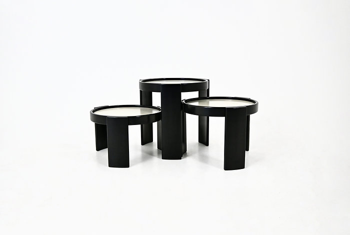 Model 780 Nesting Tables by Gianfranco Frattini for Cassina, 1960s, set of 3