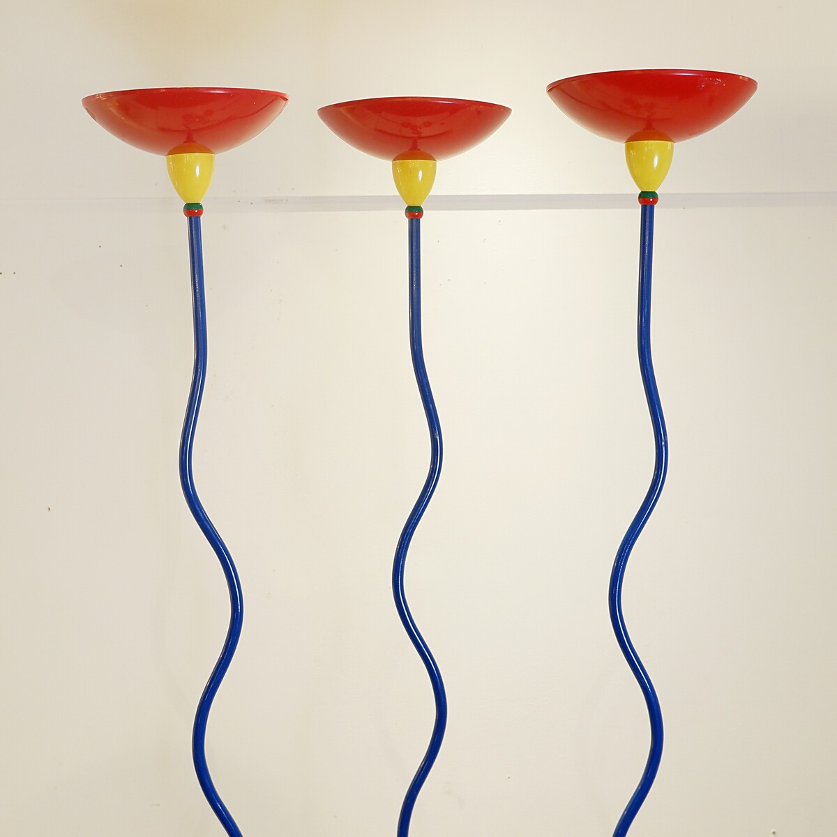 Multicolored floor lamps in Memphis style, 1980s - 3 available