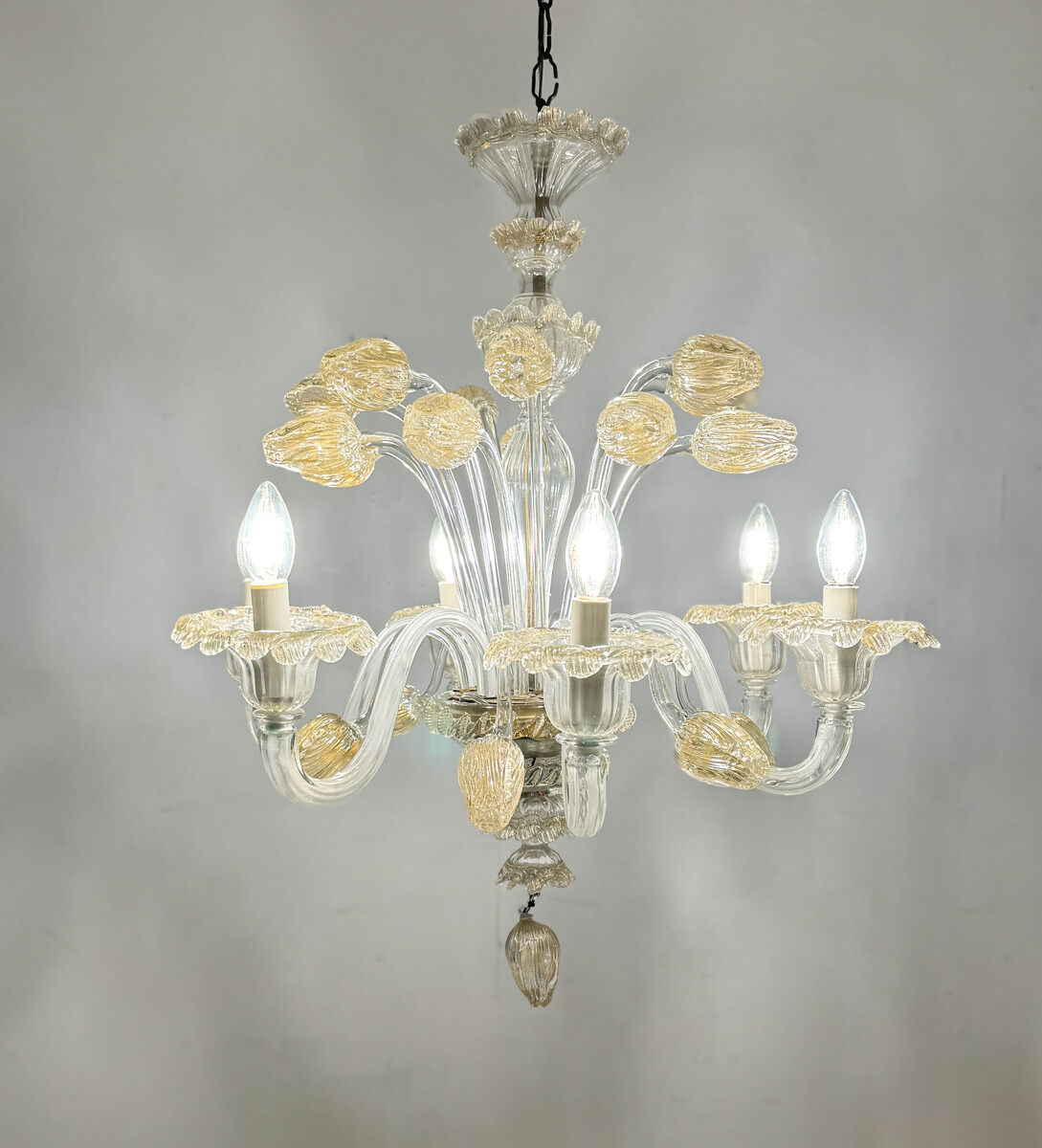 Murano Glass Chandelier, 1950S