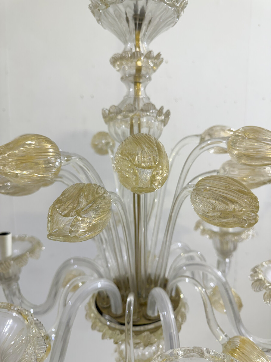 Murano Glass Chandelier, 1950S