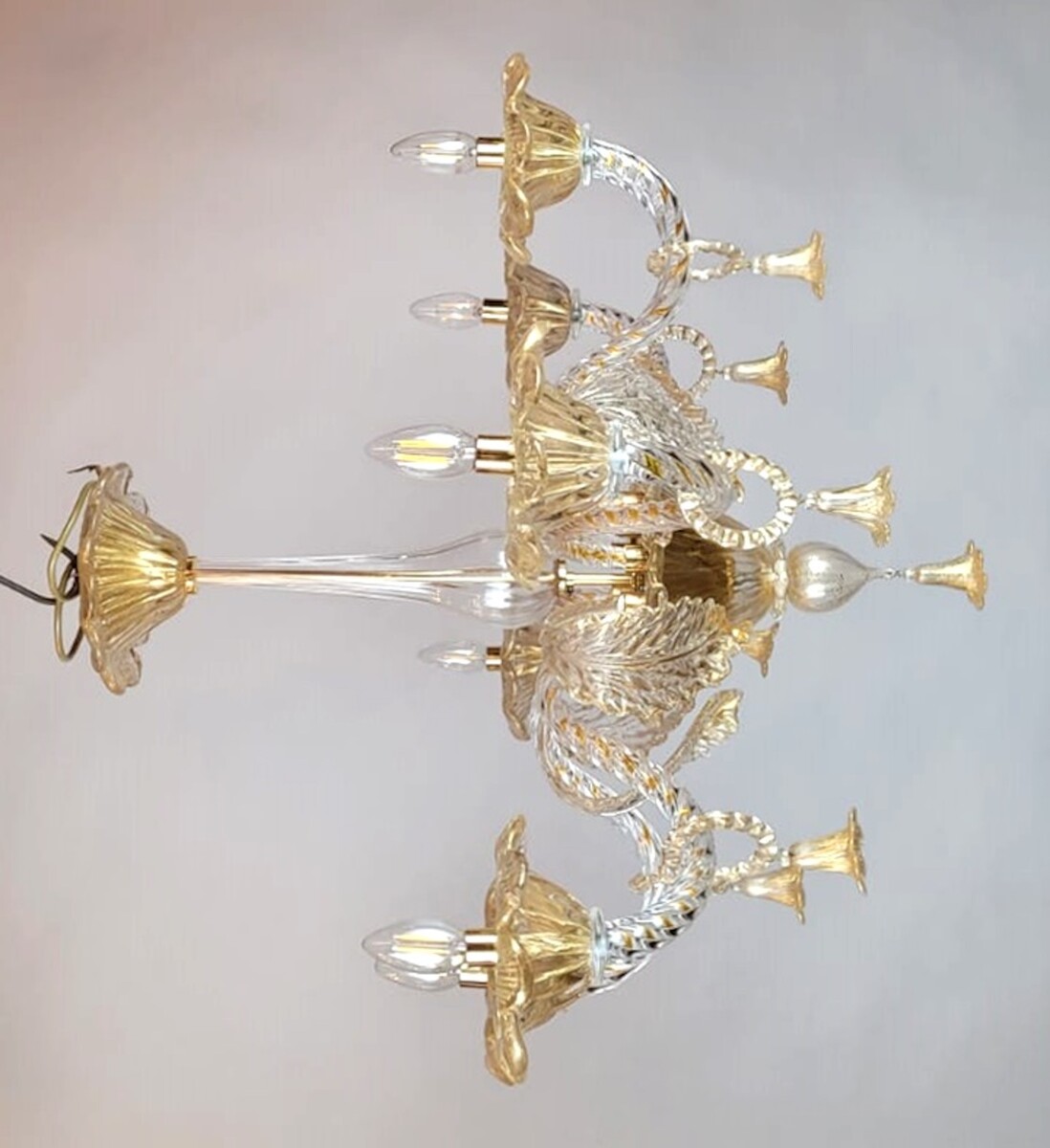 Murano Glass Chandelier - 6 Arms Of Light