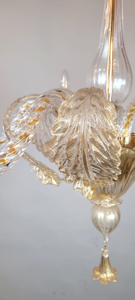 Murano Glass Chandelier - 6 Arms Of Light