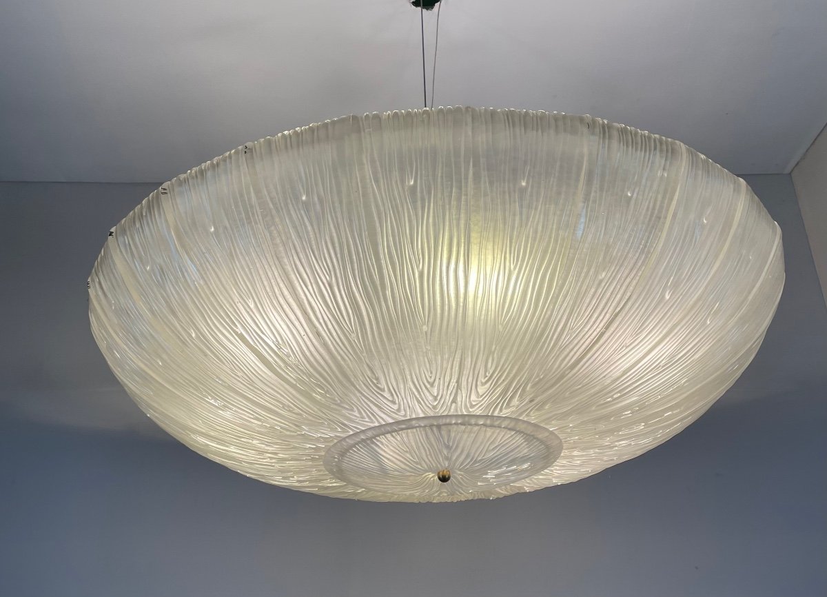 Murano Glass Chandelier, Ufo Circa 1980