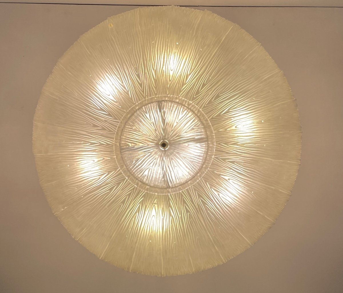 Murano Glass Chandelier, Ufo Circa 1980