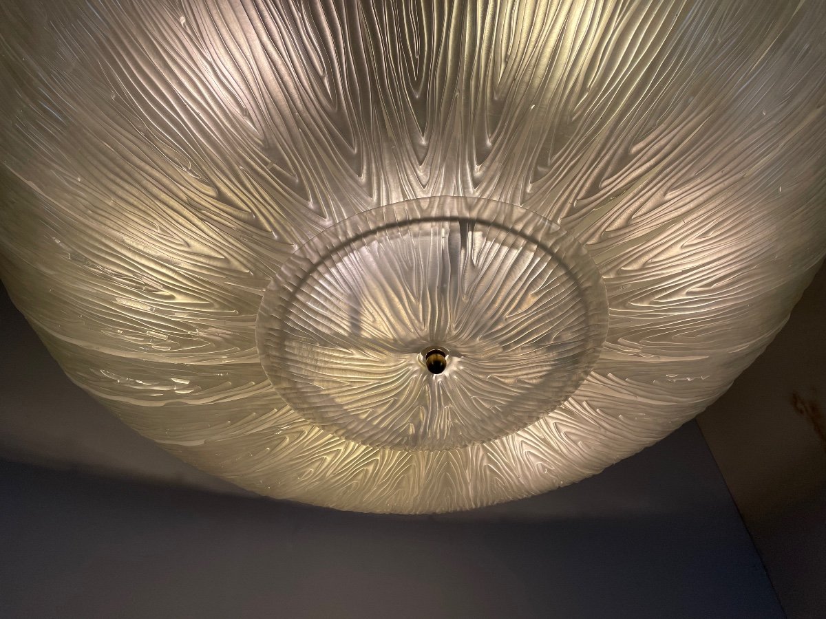 Murano Glass Chandelier, Ufo Circa 1980