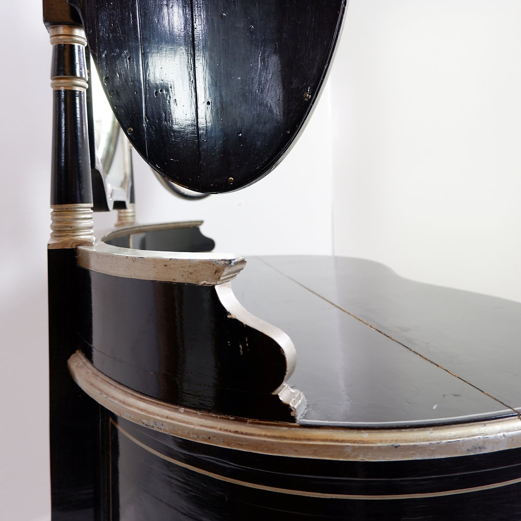 Napoleon III style dressing table with 3 mirrors