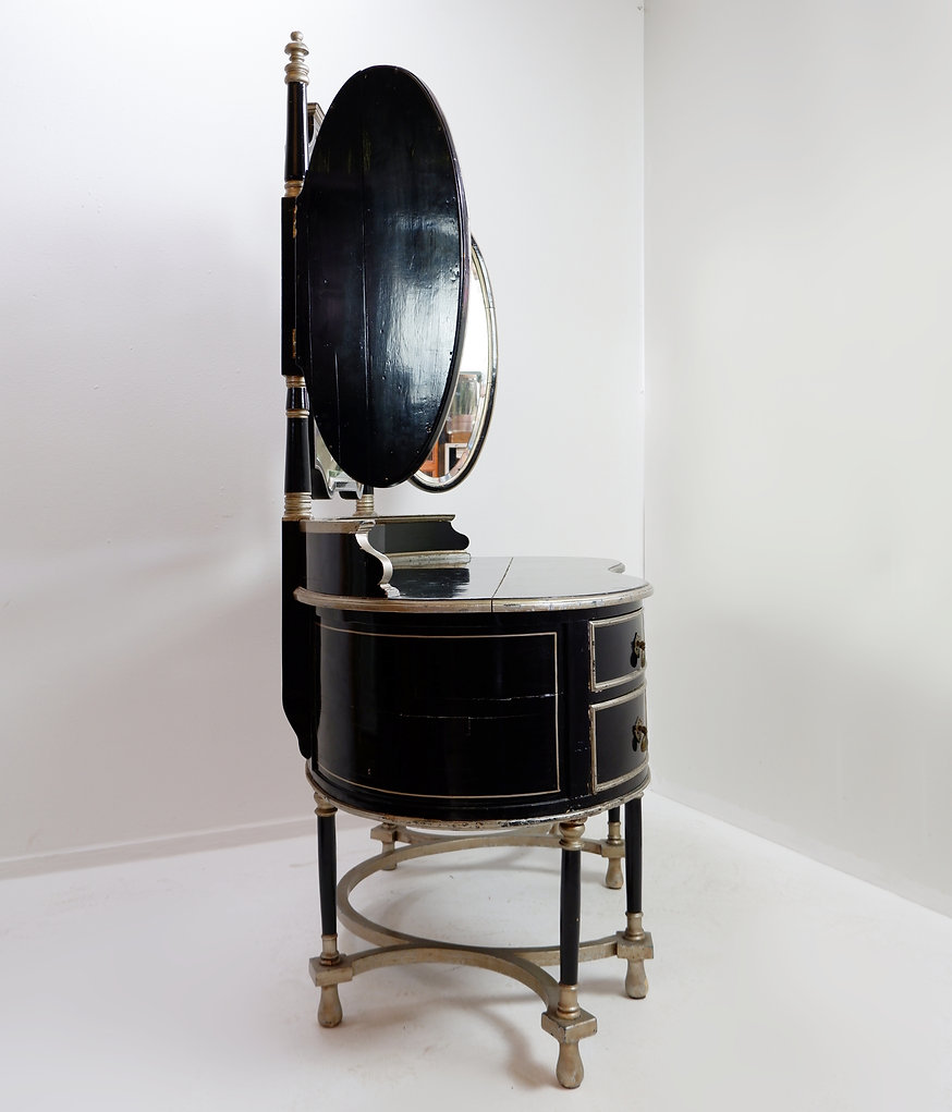 Napoleon III style dressing table with 3 mirrors