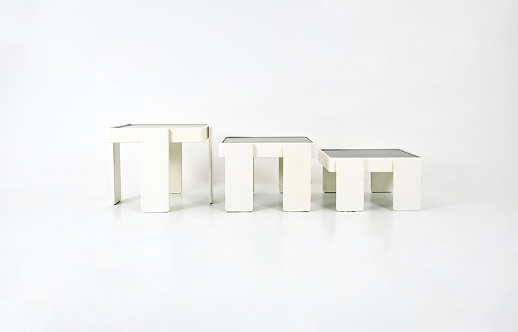 Nesting Tables by Gianfranco Frattini for Cassina, 1960s, set of 3