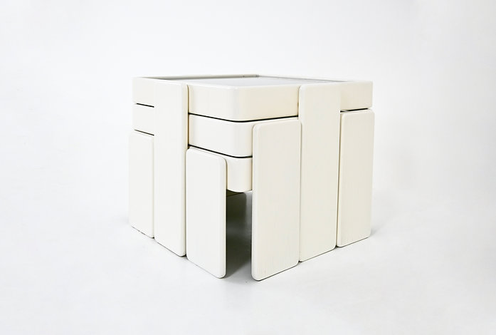 Nesting Tables by Gianfranco Frattini for Cassina, 1960s, set of 3