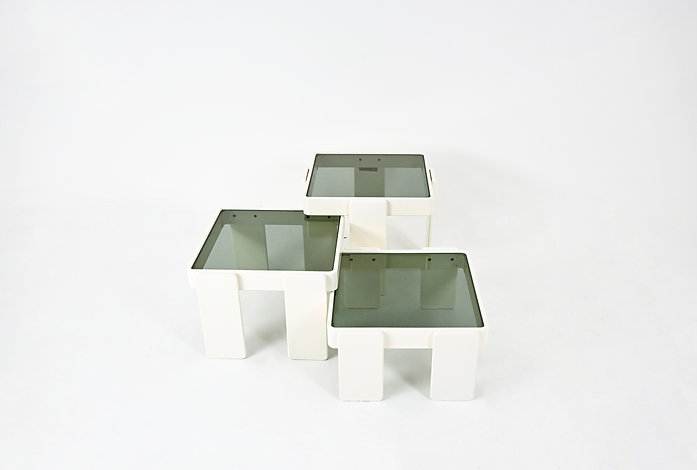 Nesting Tables by Gianfranco Frattini for Cassina, 1960s, set of 3