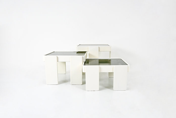 Nesting Tables by Gianfranco Frattini for Cassina, 1960s, set of 3