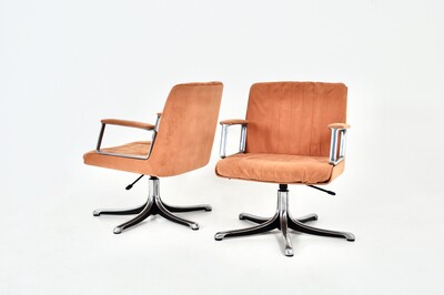 Office Chair by Osvaldo Borsani for Tecno, 1970s, set of 2