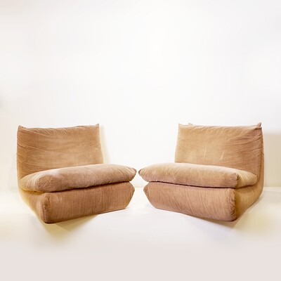 Pair Lounge Chairs, Cinna / Ligne Rosset - 1970s