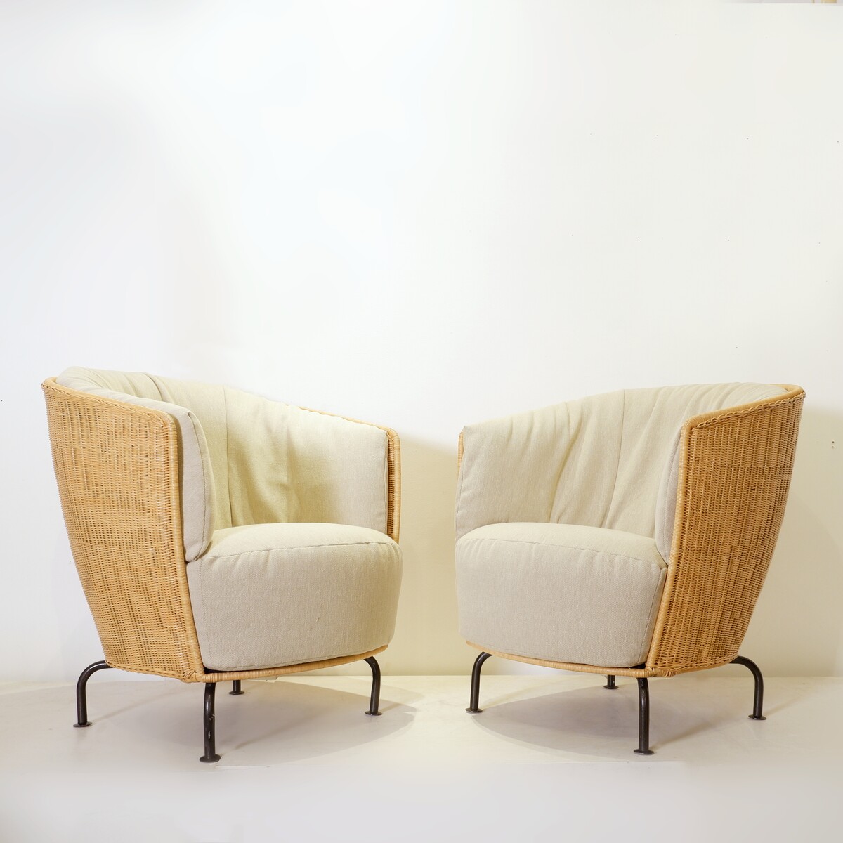 Pair of armchairs by Thibault Desombre for Cinna
