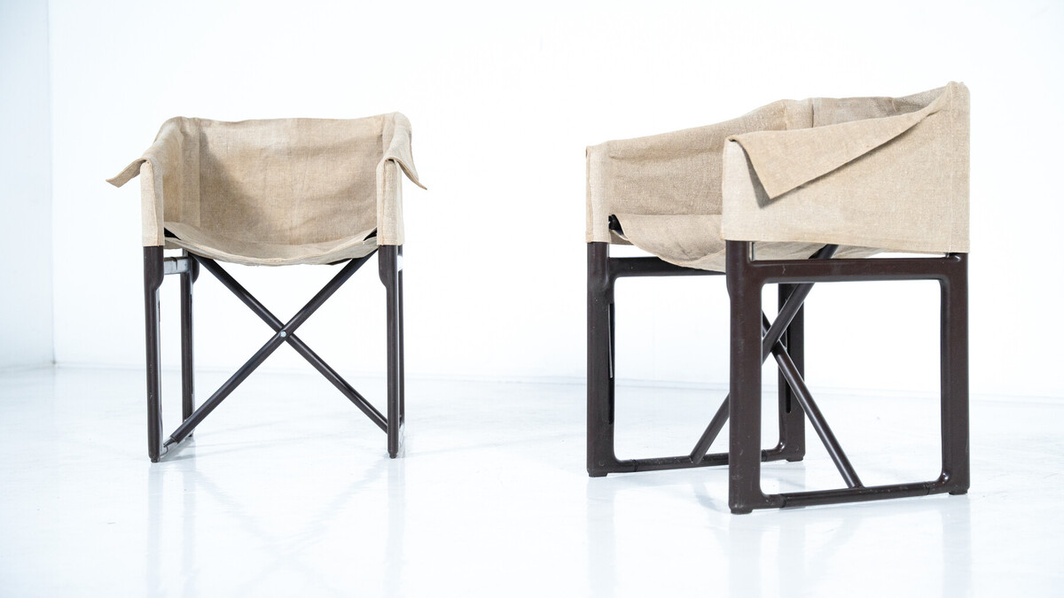 Pair of Foldable Chairs by Masayuki Matsukaze for Kartell, 1979