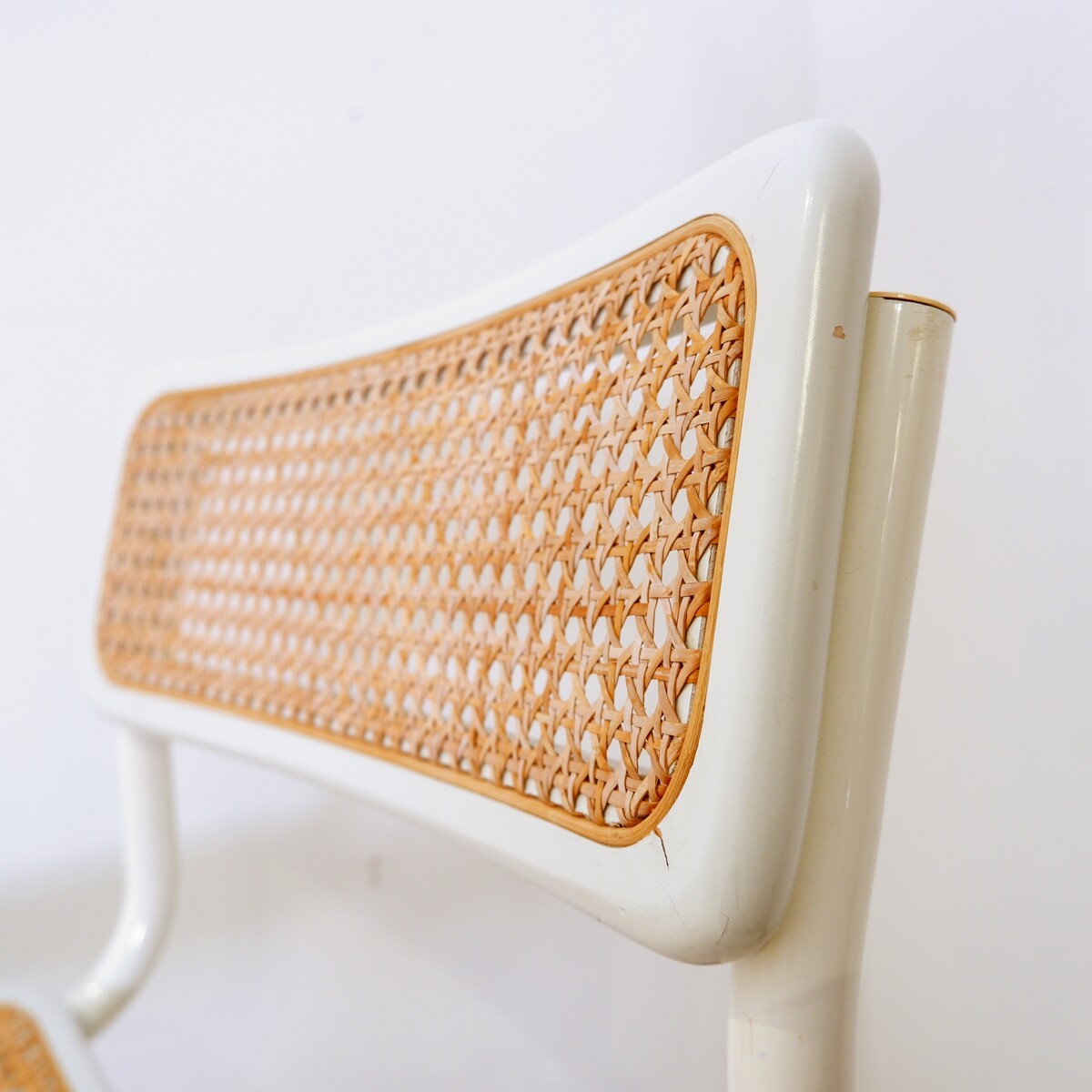 Pair of Mid-Century Bar Stools in the style of Marcel Breuer