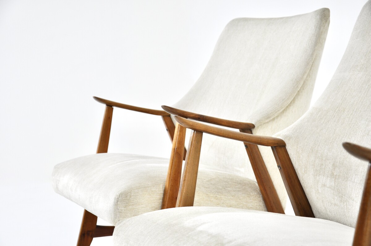 Pair of Scandinavian Armchairs, 1960s