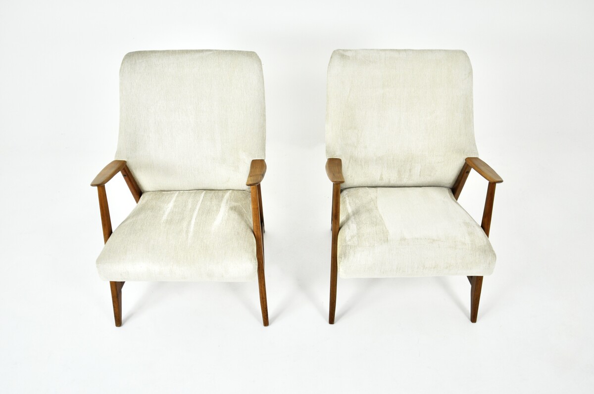 Pair of Scandinavian Armchairs, 1960s