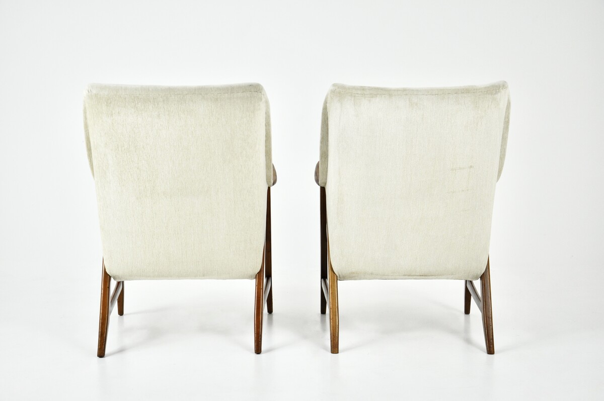 Pair of Scandinavian Armchairs, 1960s