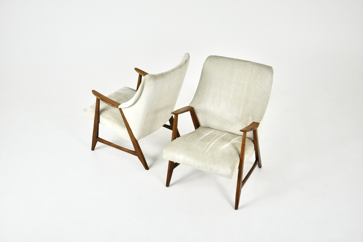 Pair of Scandinavian Armchairs, 1960s