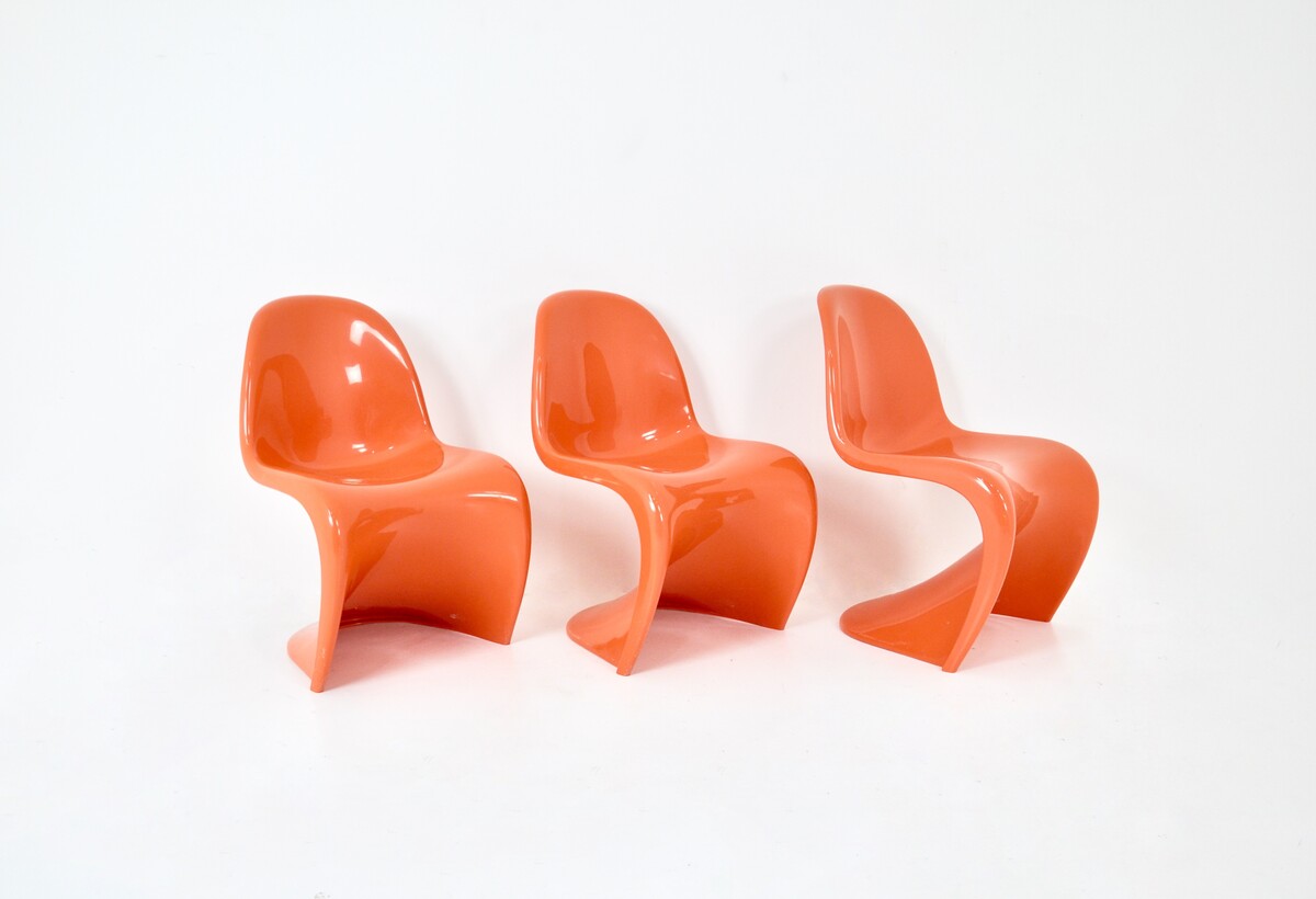 Panton Chairs by Verner Panton for Herman Miller / Felhbaum, 1970s