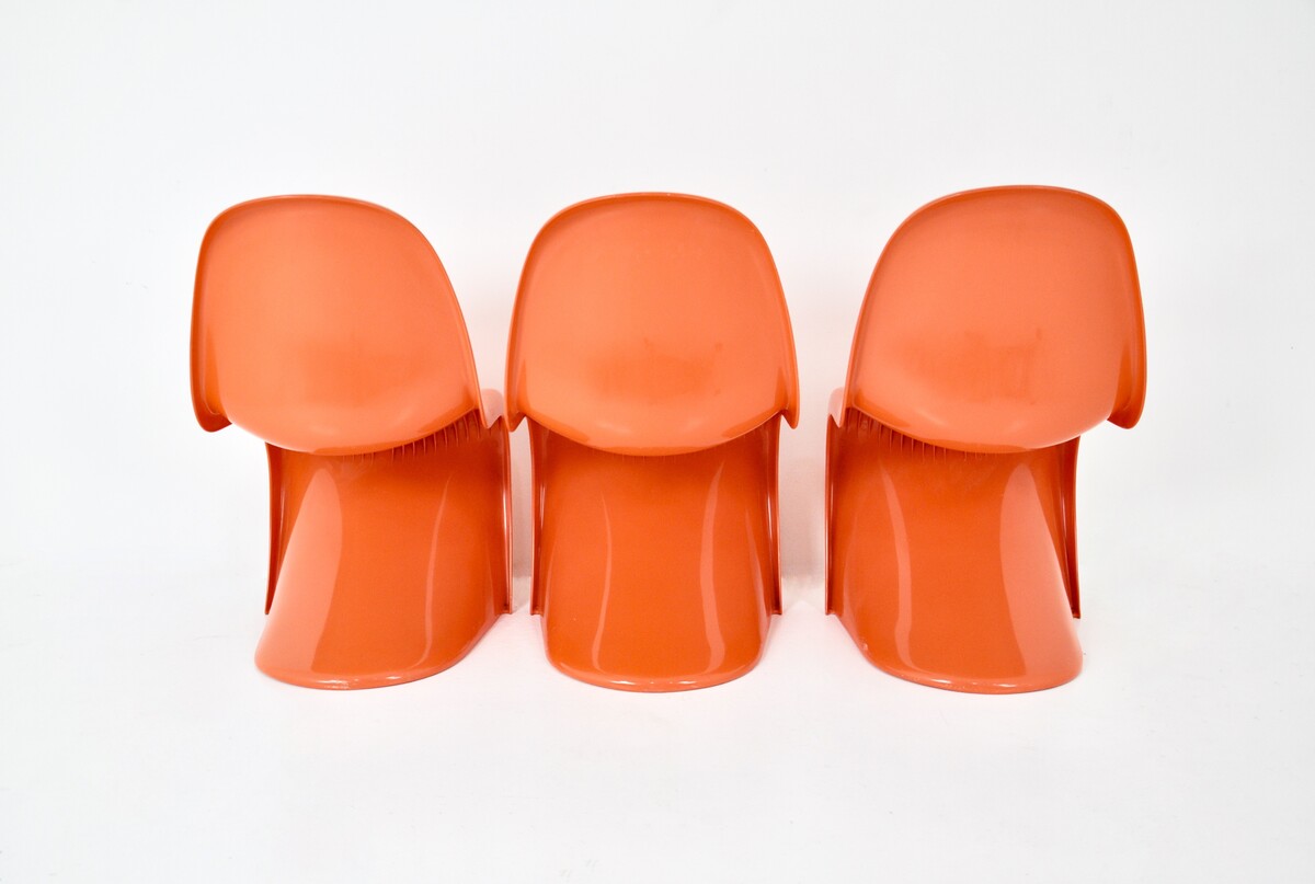 Panton Chairs by Verner Panton for Herman Miller / Felhbaum, 1970s